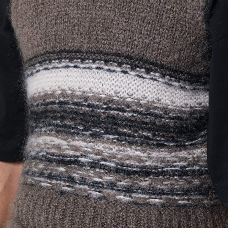 Our Legacy Brown Mohair And Wool Waistcoat In Brown