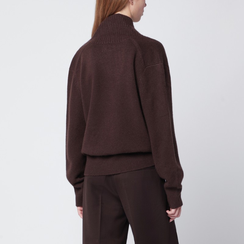 Loulou De Saison Brown Cashmere Sweater In Brown