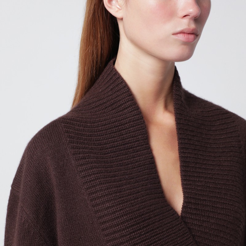 Loulou De Saison Brown Cashmere Sweater In Brown