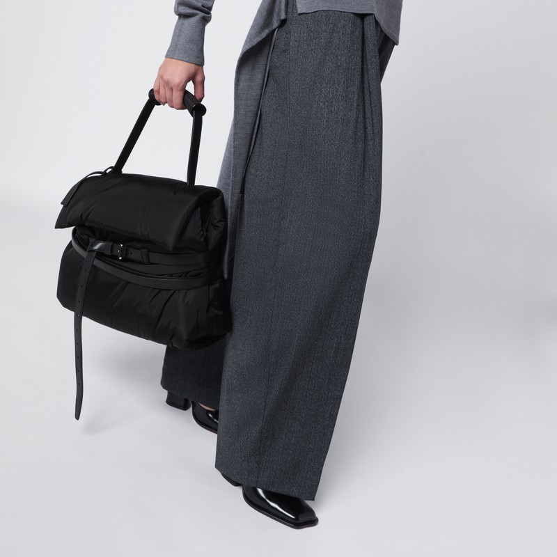 Moschino Medium  Tie Me Handbag In Black