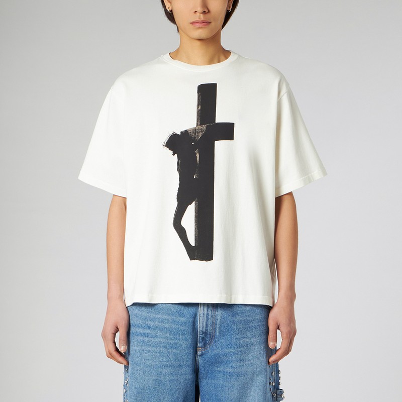 T-Shirt SS Cross white