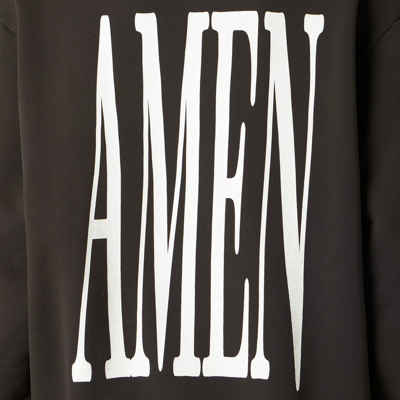 1989 Studio Cross And Amen Print Sweatshirt In Brown