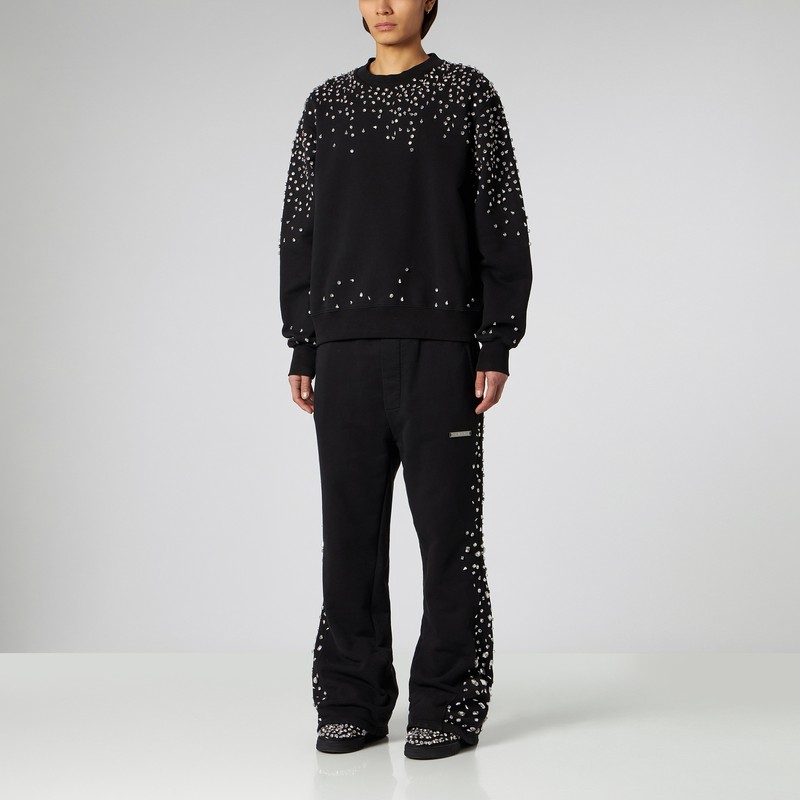 1989 Studio Crystal Embellished Sweatshirt In Black