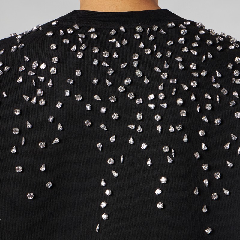 1989 Studio Crystal Embellished Sweatshirt In Black