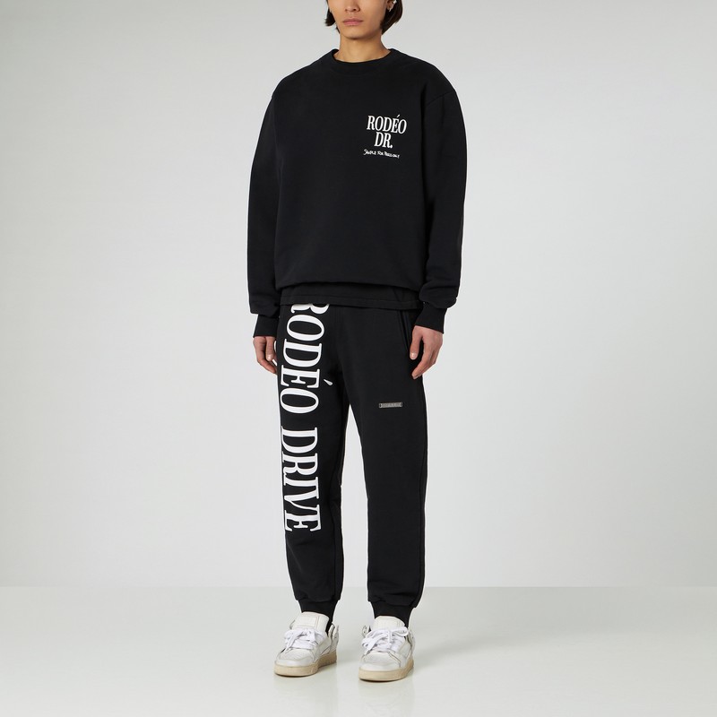 1989 Studio Long Sleeved Rue-saint-honore Crew-neck T-shirt In Black