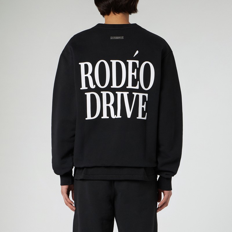 1989 Studio Long Sleeved Rue-saint-honore Crew-neck T-shirt In Black