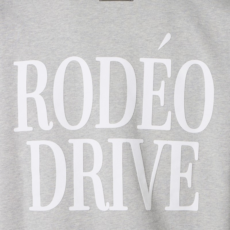 1989 Studio Rodeo Drive Print Hooded Sweatshirt In Grey