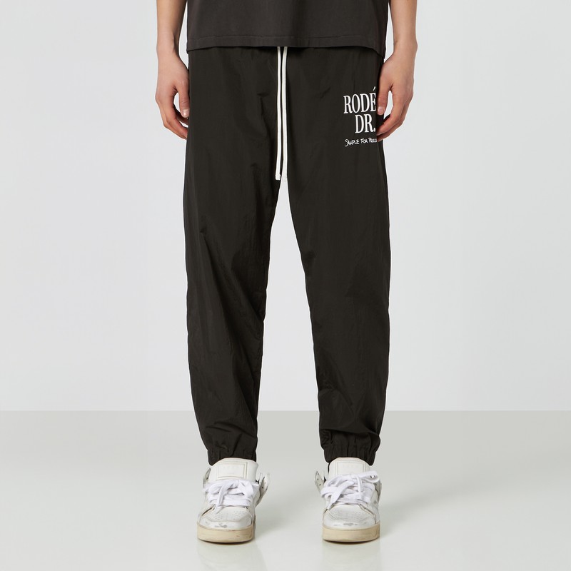 1989 Studio Rodeo Drive Print Track Pants In Brown