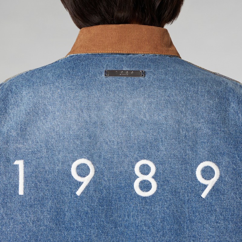 1989 Studio 1989 Denim Worker Jacket In Light Blue
