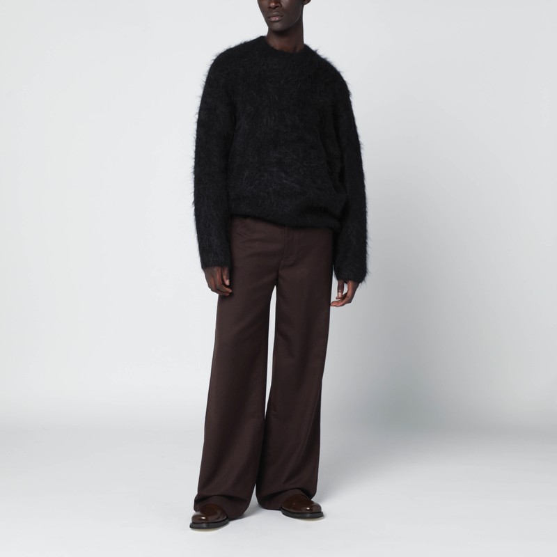 Séfr Haru Black Alpaca Blend Sweater In Black