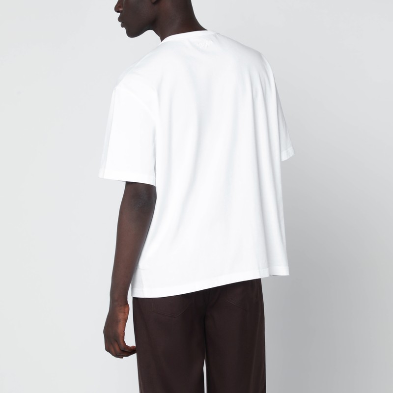 Séfr Mauro White T-shirt In Organic Cotton In White