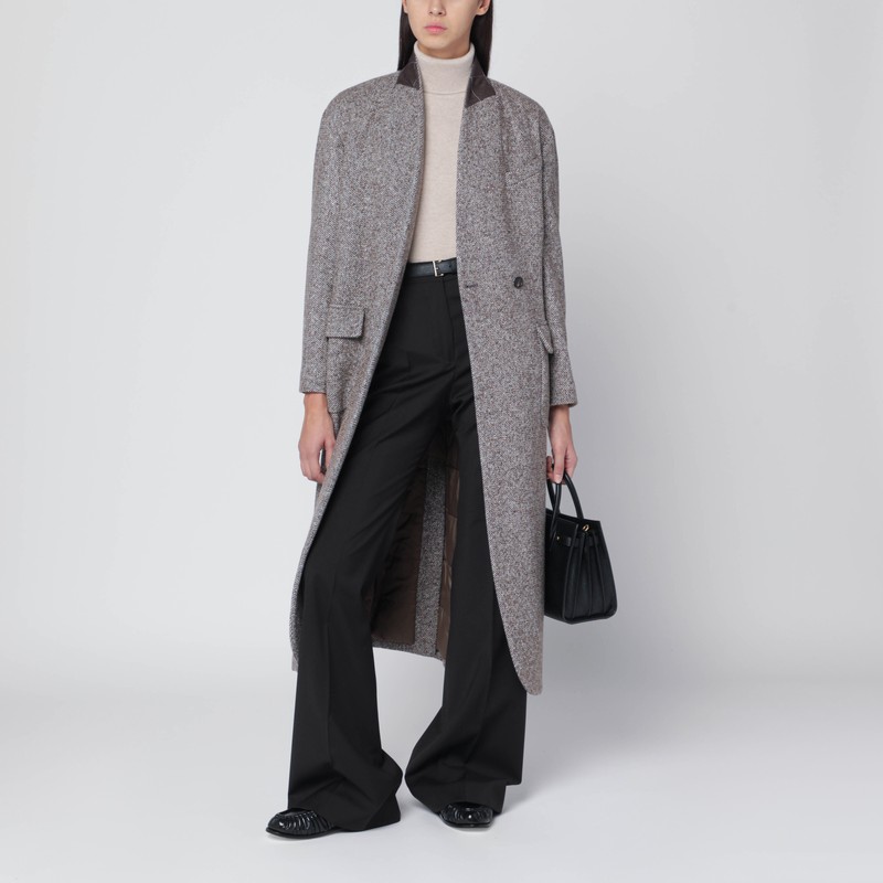 Brunello Cucinelli Coat  Woman Color Brown In Brown