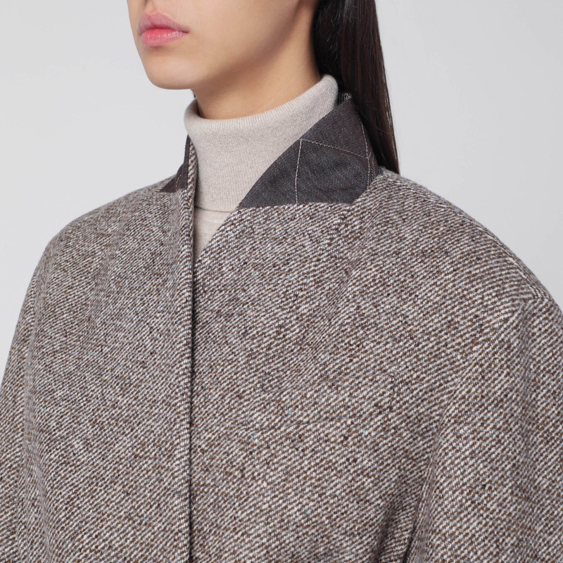 Brunello Cucinelli Coat  Woman Color Brown In Brown