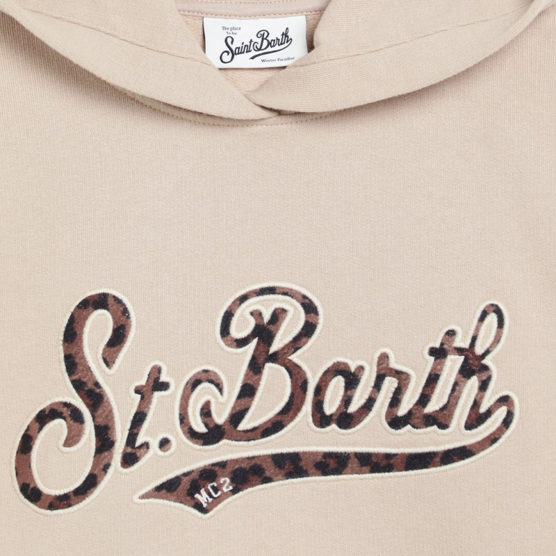 Mc2 Saint Barth Mindy Hoddie In Neutral