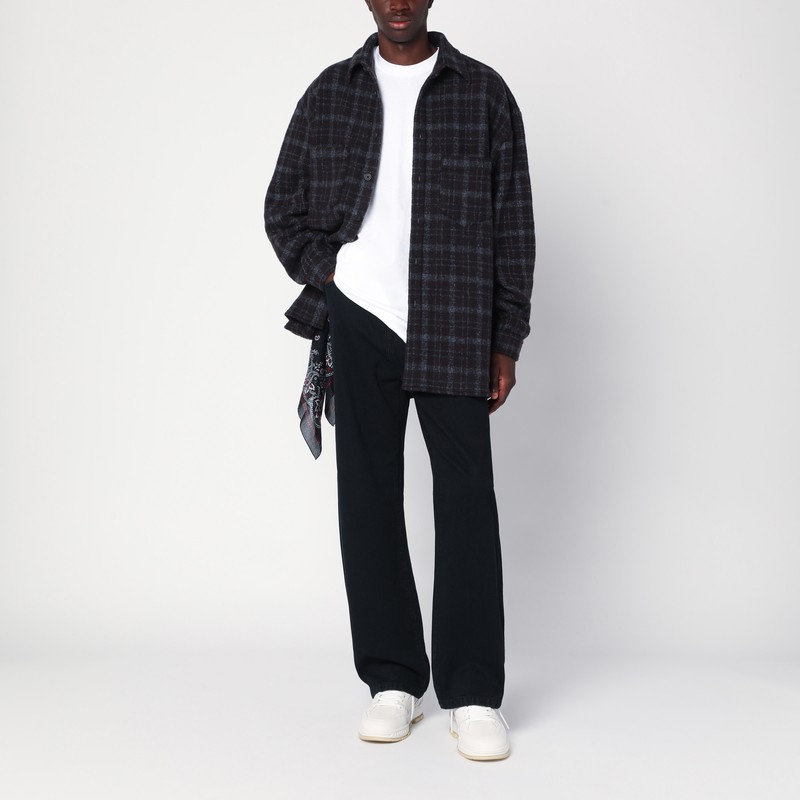 Destin Plaid Wool Shirt Jacket In Multi