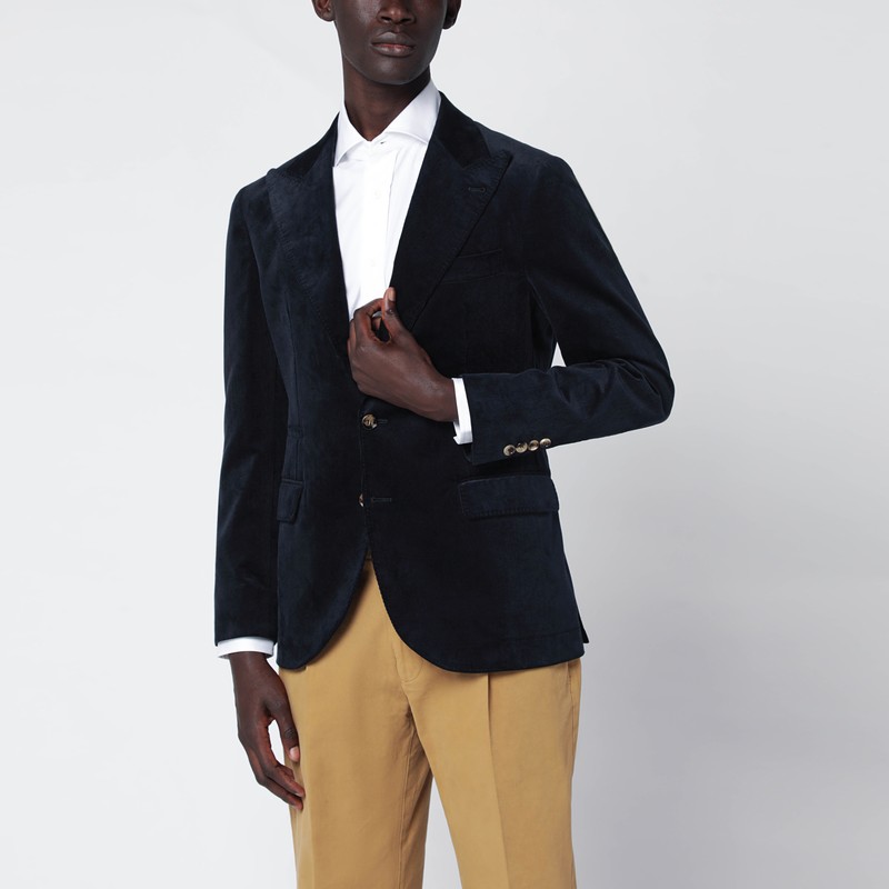 Navy blue corduroy jacket