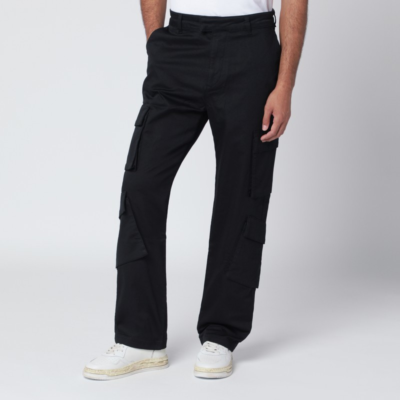 Represent Stretch Nylon Cargo Pant With Pockets In Black