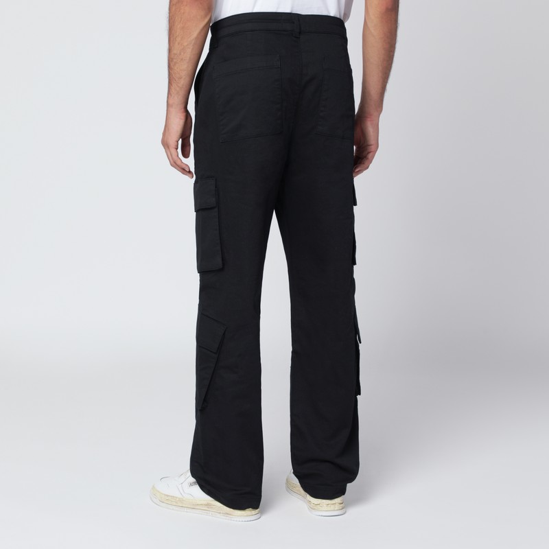 Represent Stretch Nylon Cargo Pant With Pockets In Black