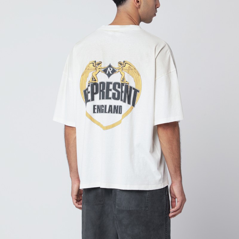 Represent Angel Border Print T-shirt In White
