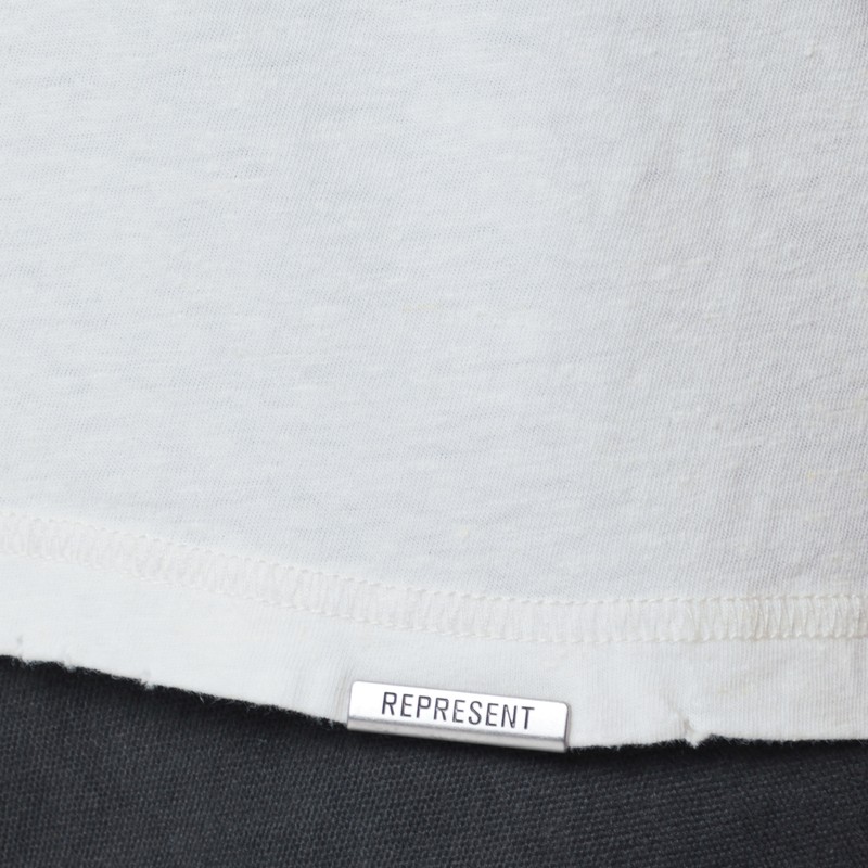 Represent Angel Border Print T-shirt In White