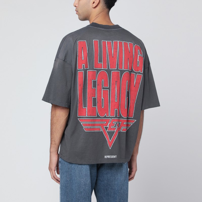 Represent Living Legacy Graphic Print T-shirt In Gray
