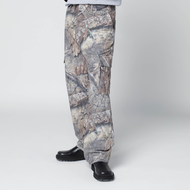 Represent Realtree Camo Cargo Trousers In Green