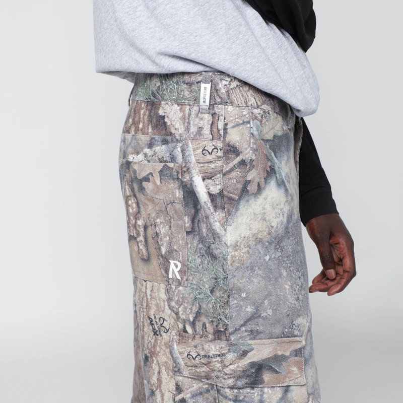 Represent Realtree Camo Cargo Trousers In Green