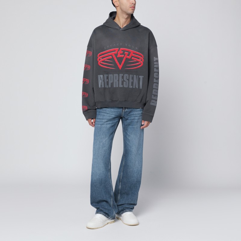 Represent Reversible Living Legacy Tour Sweatshirt In Grey In Gray