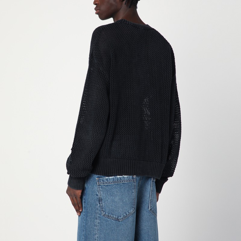 REPRESENT REPRESENT BLACK COTTON SWEATER