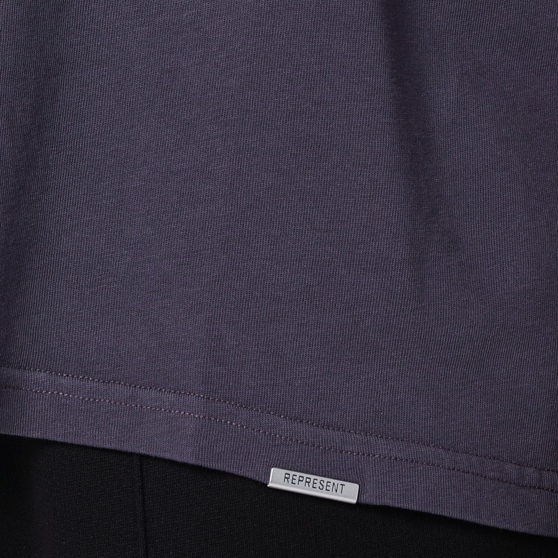 Represent Plum Faded T-shirt With Logo In Purple