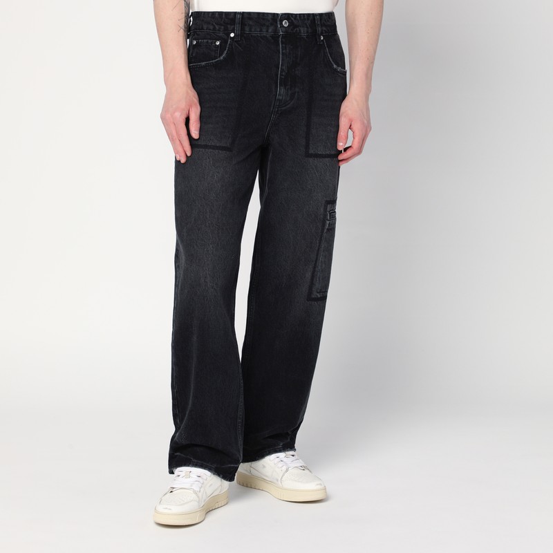 Washed black jeans
