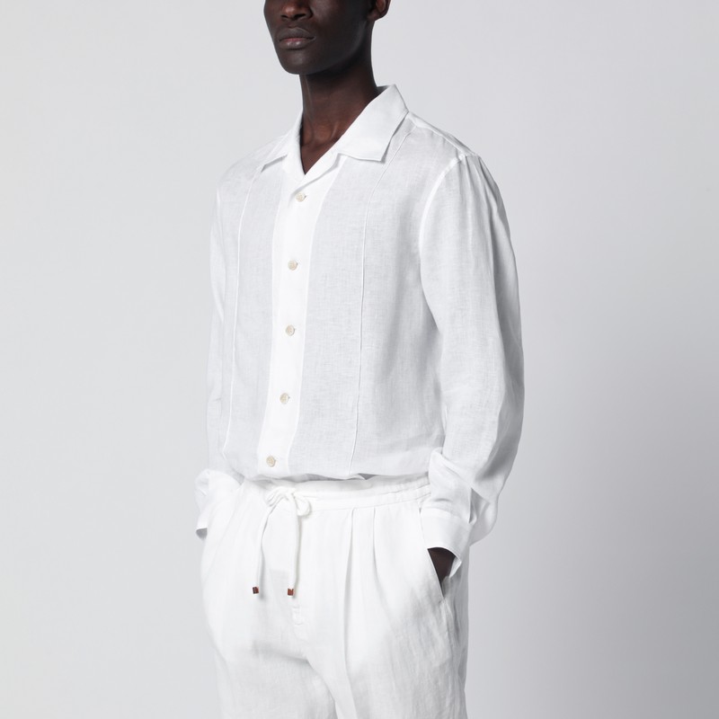 White linen East Fit shirt