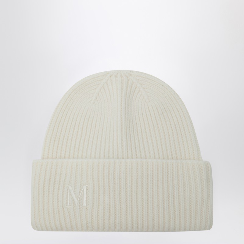 Cashmere Beanie in White