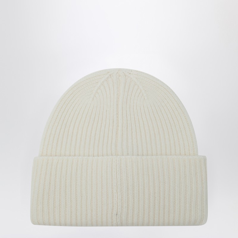 Max Mara Cashmere Beanie In White In White