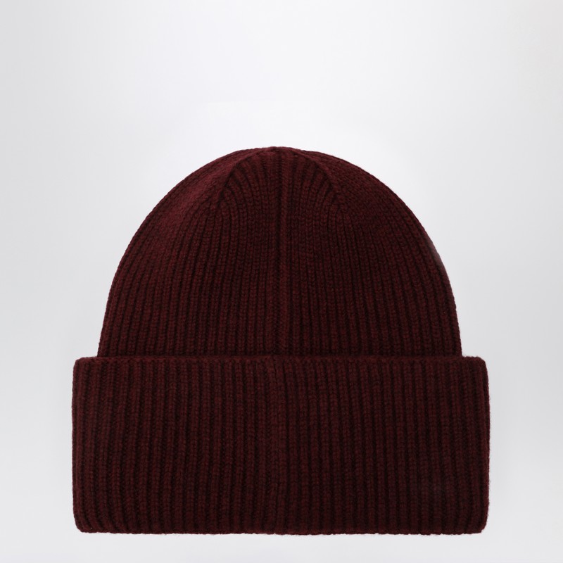 Max Mara Cashmere Beanie In Raspberry In Brown