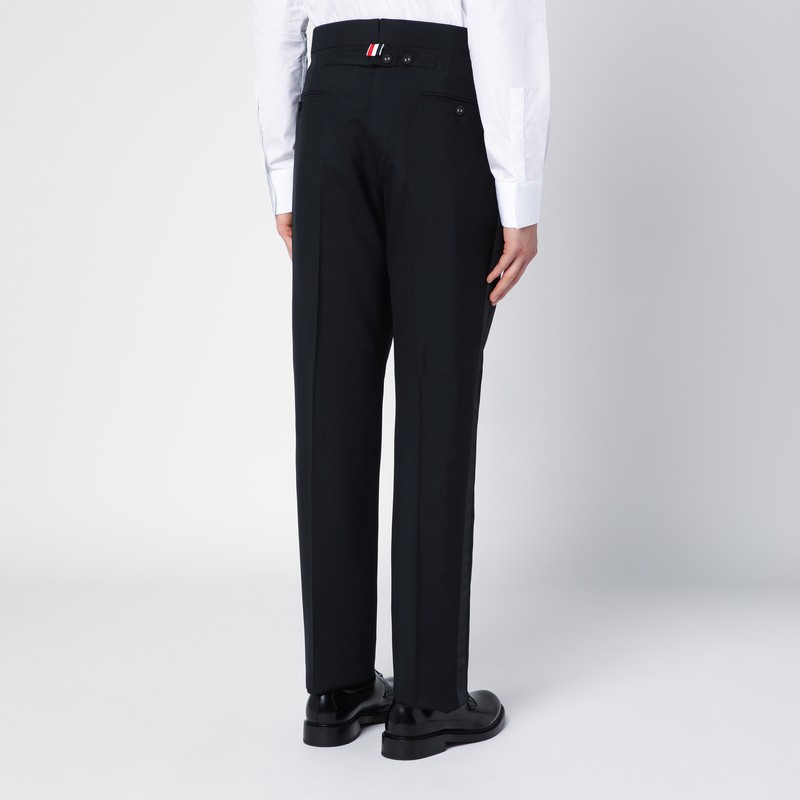 Thom Browne Utility Garment Dyed Chino Pants In Black
