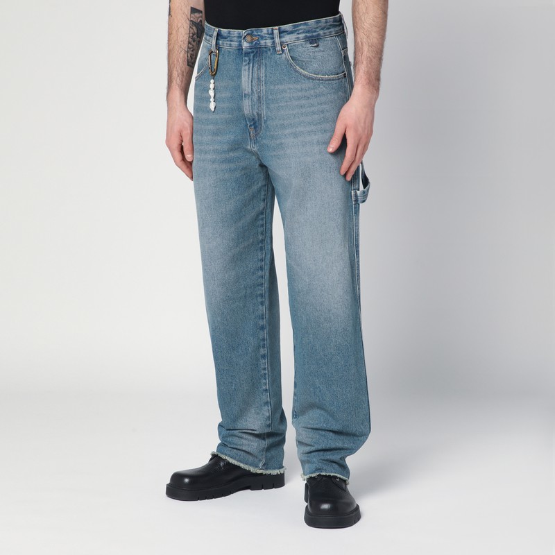 Darkpark Blue Washed-out John Jeans In Light Blue