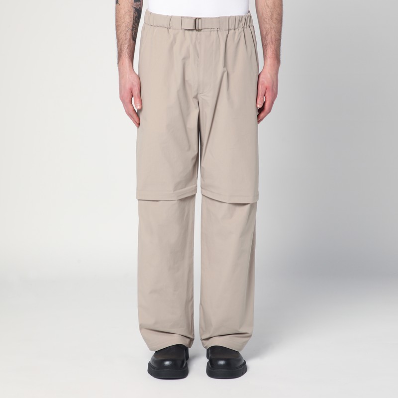 Darkpark Beige Jordan Wide Leg Trousers In Beige