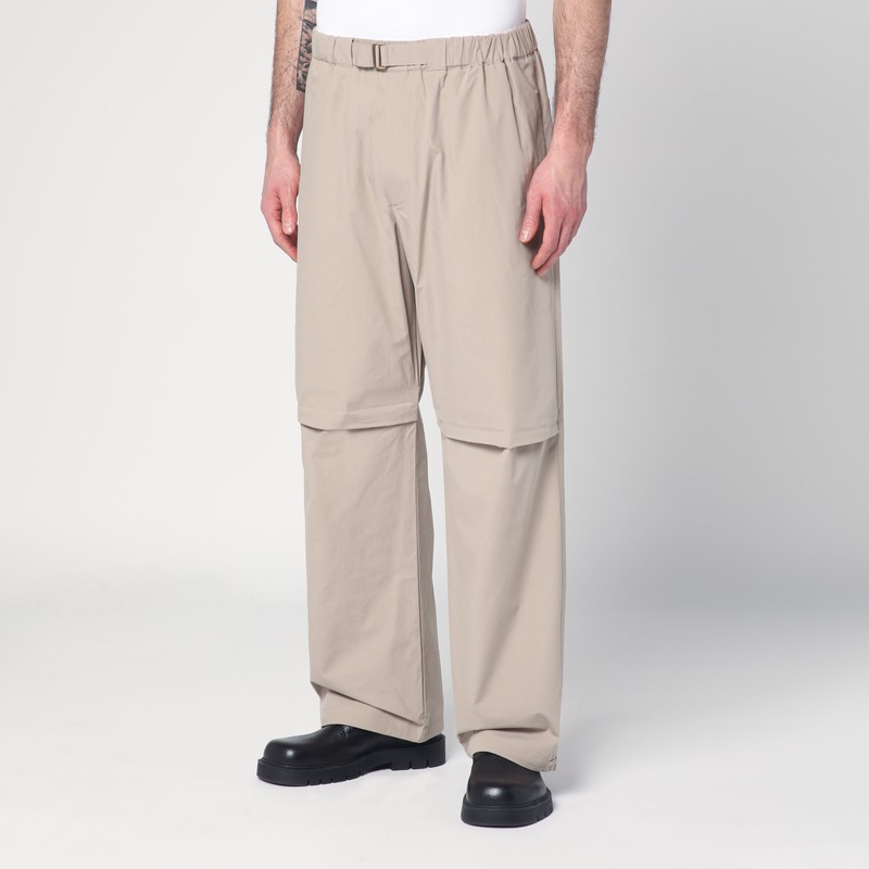 Darkpark Beige Jordan Wide Leg Trousers In Beige