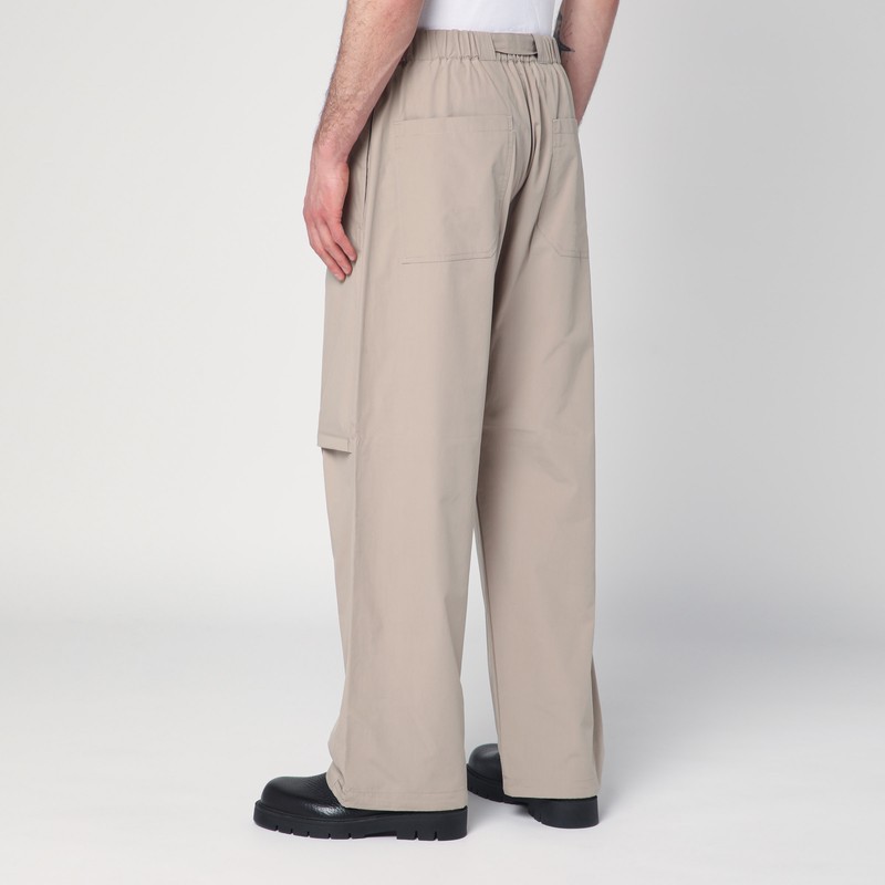 Darkpark Beige Jordan Wide Leg Trousers In Beige