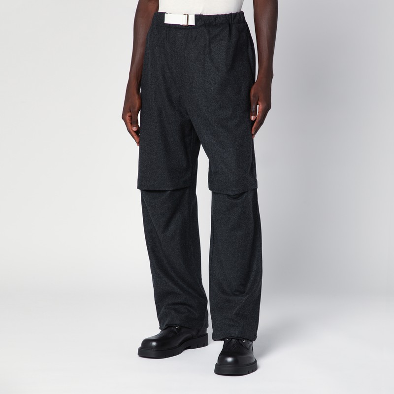 Darkpark Straight-leg Wool Track Pants In Green