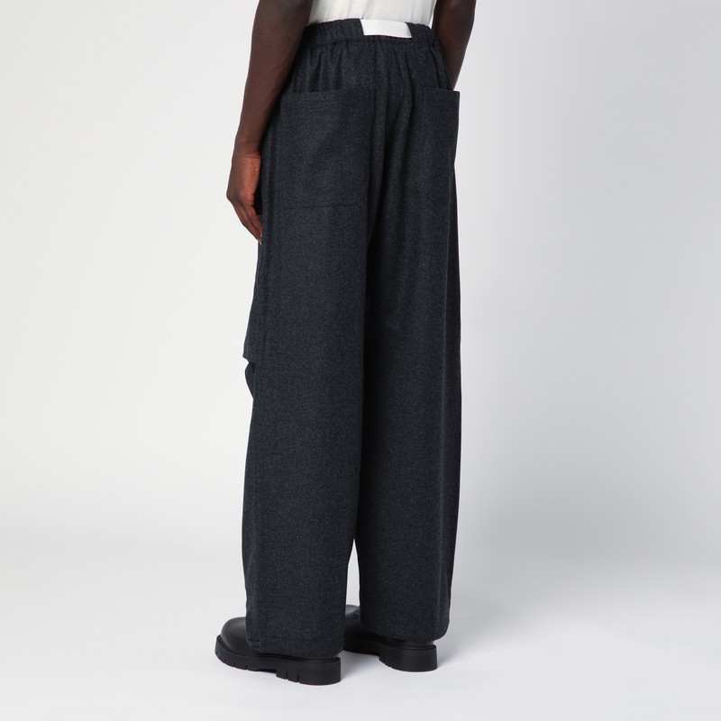 Darkpark Straight-leg Wool Track Pants In Green