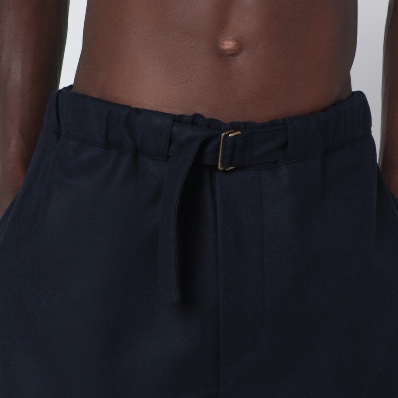 Darkpark Wool Track Trousers Featuring Elastic Waistband In Animal Print