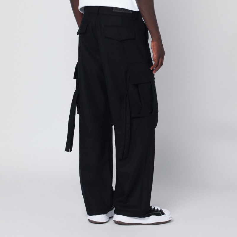 Darkpark Cargo Trousers Featuring Multiple Pockets In Black