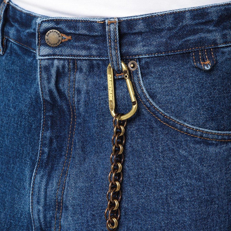 Darkpark Basic Wide-leg Jeans In Blue