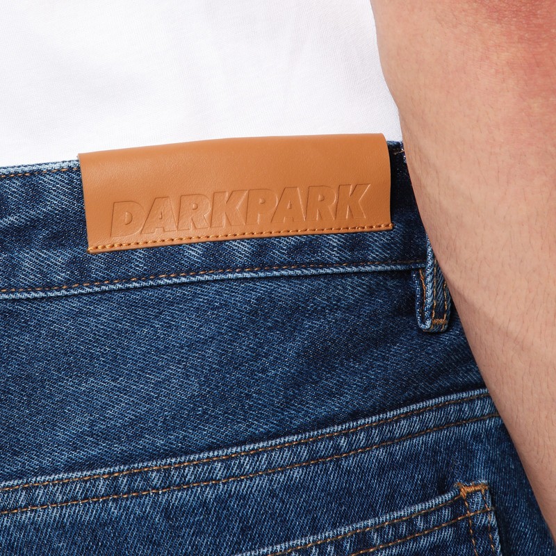 Darkpark Basic Wide-leg Jeans In Blue