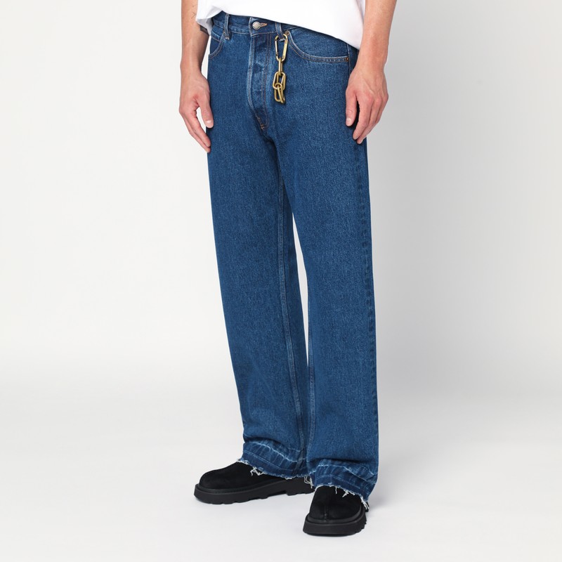 Darkpark Edi Straight-leg Jeans With Keychain In Blue
