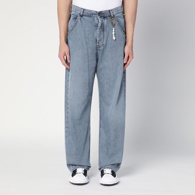 Wide-leg Donte blue washed jeans
