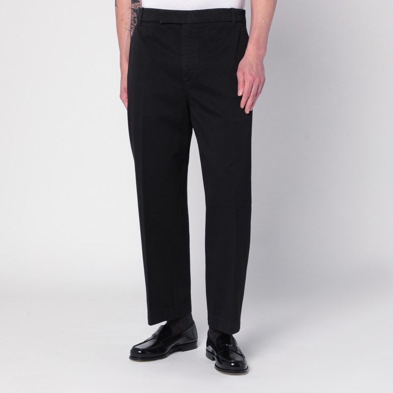 Black cotton trousers