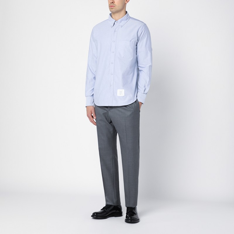 Thom Browne 'oxford Signature Striped Shirt In In Blue